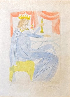 Salvador Dalí (1904-1989) - King Solomon - drypoint, etching - 1975