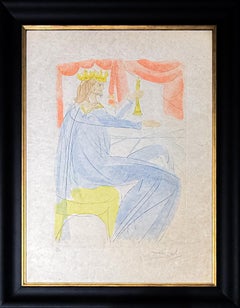 Salvador Dalí (1904-1989) - King Solomon - Drypoint etching on paper - 1975
