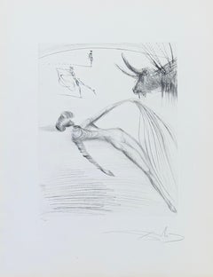 Salvador Dalí  (1904-1989) - La cogida y la muerte - Drypoint, etching - 1973