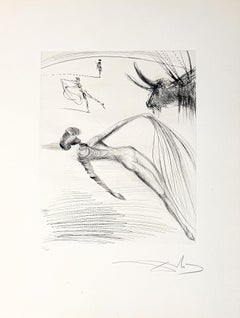 Salvador Dalí  (1904-1989) - La cogida y la muerte - Drypoint, etching - 1973