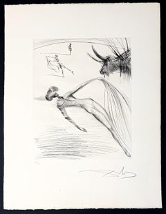 Salvador Dalí  (1904-1989) - La cogida y la muerte - Drypoint, etching - 1973