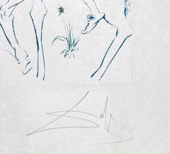 Salvador Dalí (1904–1989) – La gué du sang – Drypoint, etching on Japanese paper