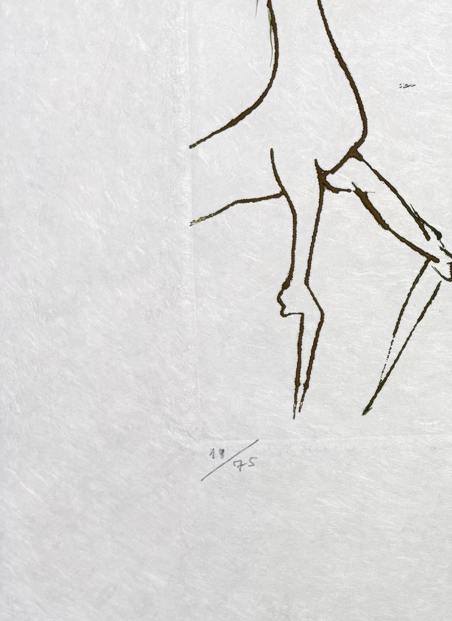 Salvador Dalí (1904–1989) – La gué du sang – Drypoint, etching on Japanese paper For Sale 2