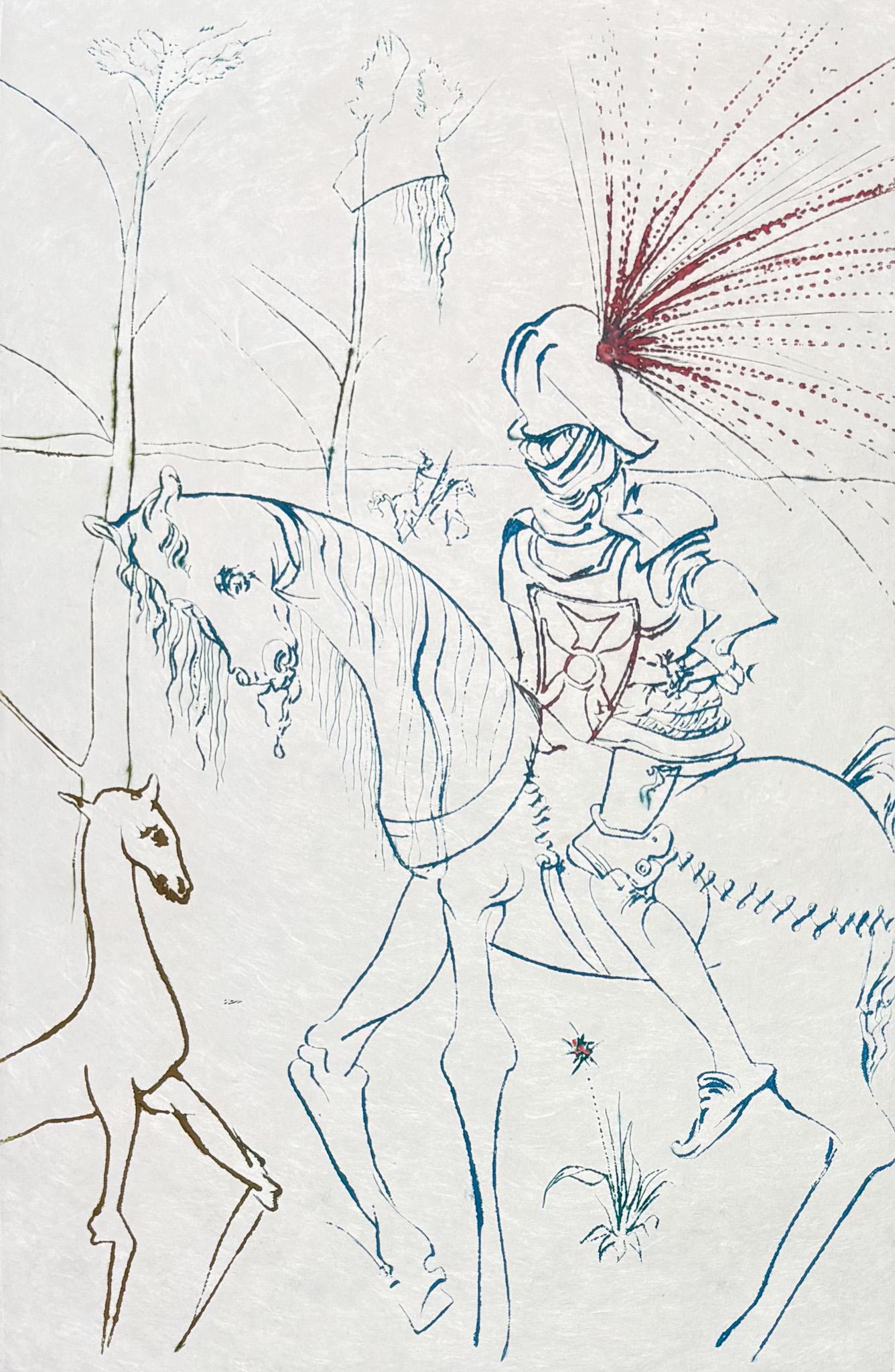 Salvador Dalí (1904–1989) – La gué du sang – Drypoint, etching on Japanese paper For Sale 4