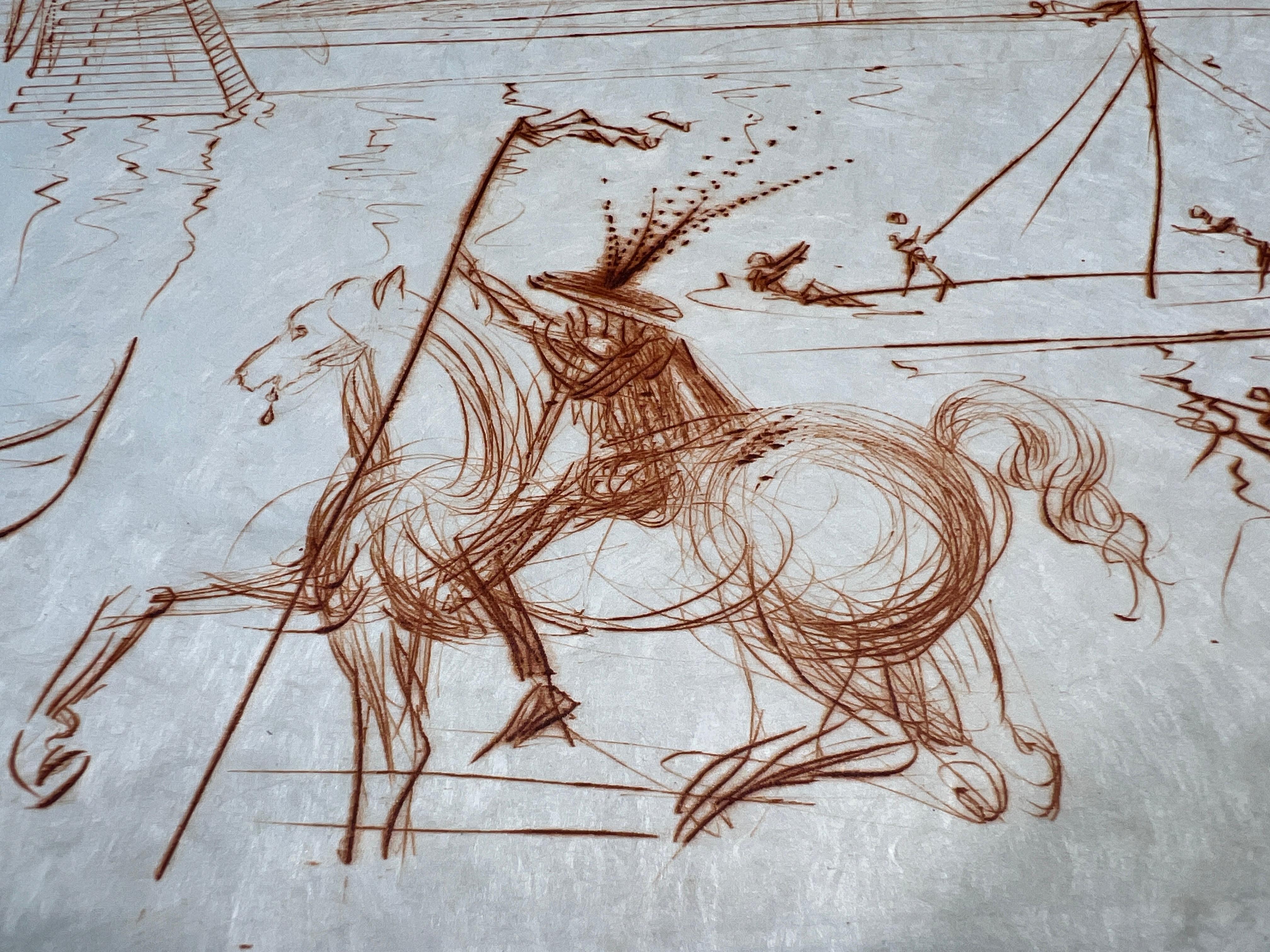 Etching in sepia on extremely fine Japanese paper , Edited in 1971
Limited edition
numbered as 91/100 in lower left corner. 
Hand-signed by artist in pencil in the lower right corner.
Paper size: 57 x 76,5 cm
 Framed size: 72,5 x 92,5 cm
Excellent