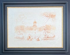 Salvador Dalì (1904–1989) – L’Academie de Paris – Etching in sepia
