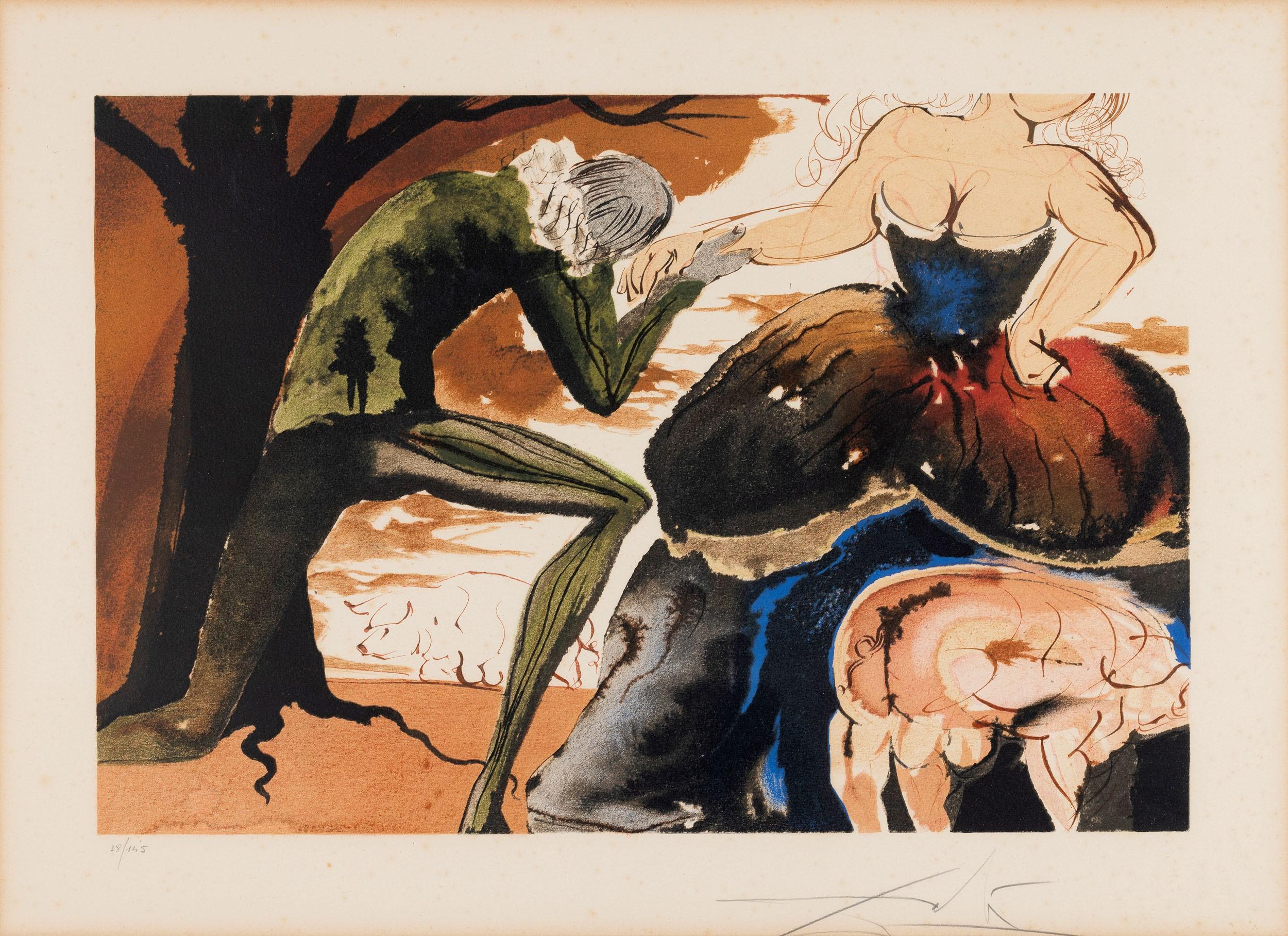 Salvador Dalí (1904–1989) – Le baise-maine – Lithograph on paper – 1971