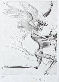 Salvador Dalí (1904–1989) - Le Demon Ailé - Drypoint etching on Japanese paper