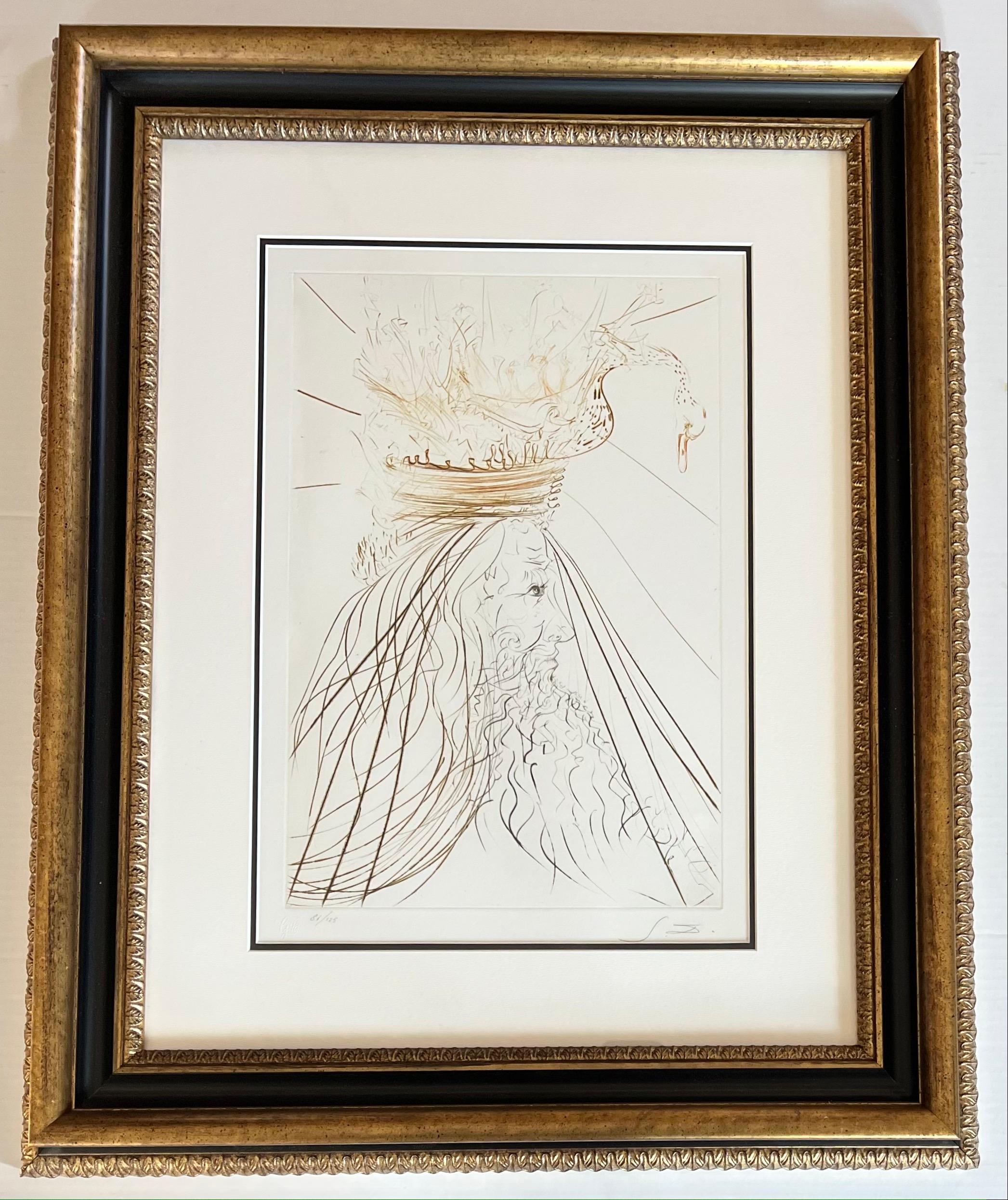 salvador dali signed print