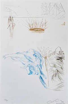 Salvador Dalí (1904-1989) - Le Testament de Tristan - Gravure à la pointe sèche - 1970