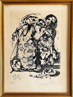 Salvador Dalí (1904–1989) – Personaje encadenado – Etching on paper – 1962
