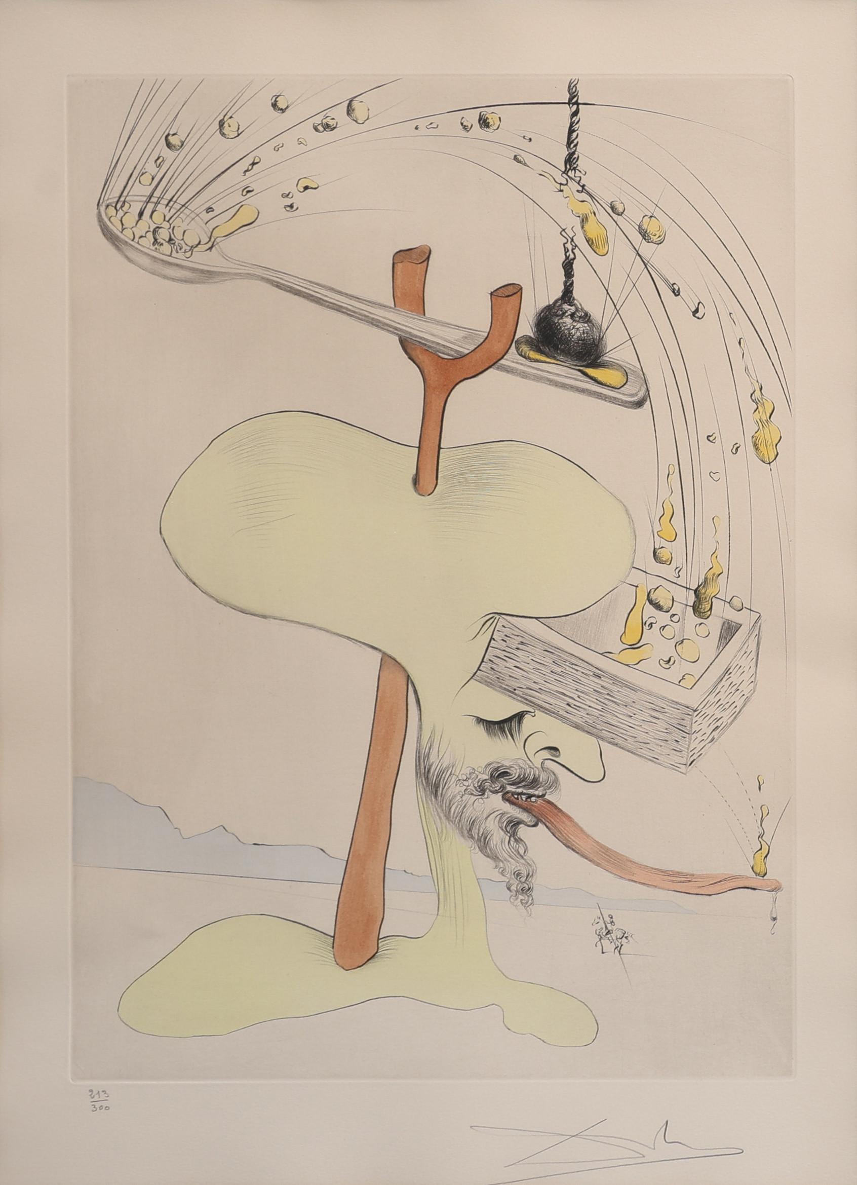 Aguafuerte en punta seca con estarcido sobre papel Arches, editado en 1975.
Edición limitada, numerada como 213/300 en la esquina inferior izquierda.
Firmado a lápiz por el artista en la esquina inferior derecha.

Tamaño del papel: 66 x 50,2
