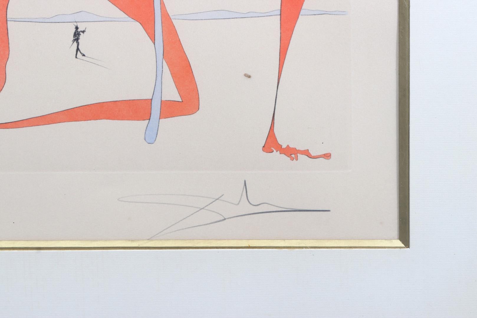 Salvador Dalí (1904-1989) - Quevedos Visiones - Kaltnadelradierung mit Schablone 1