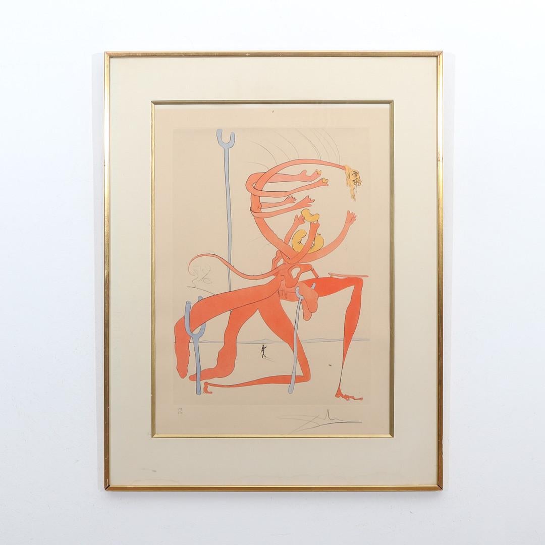 Salvador Dalí (1904-1989) - Quevedos Visiones - Kaltnadelradierung mit Schablone 2