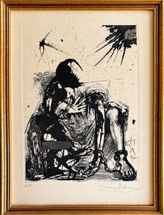 Salvador Dalí (1904–1989) – Segismundo incatenato – Incisione su carta – 1962