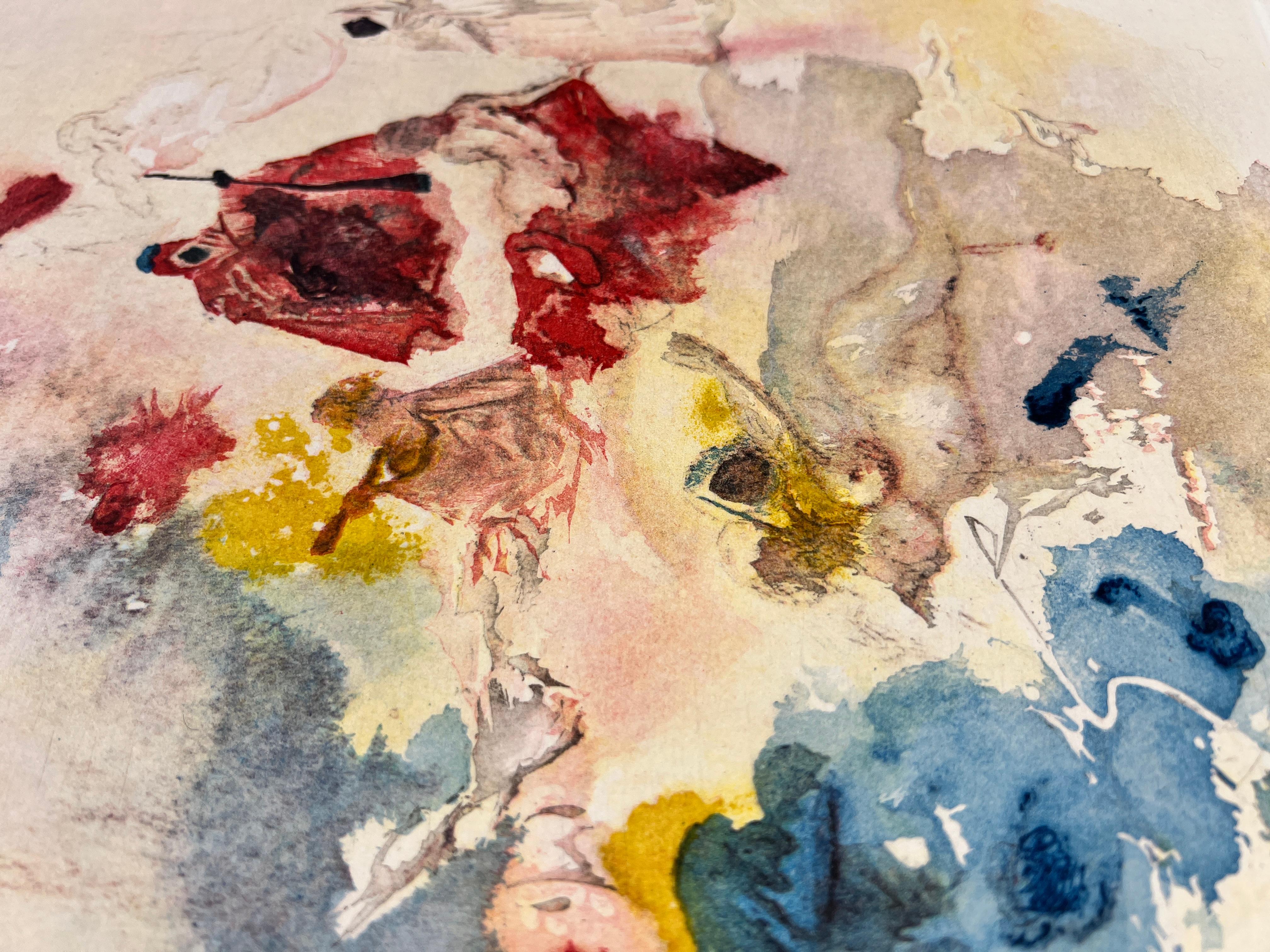 Salvador Dalí (1904-1989) - Siebenfarbige Aquatintaradierung auf Papier - 1974 im Angebot 2