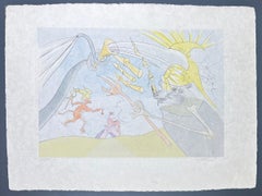 Salvador Dalì (1904-1989) - The Elephant and Jupiter's Monkey - Drypoint etching