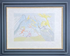 Salvador Dalì (1904-1989) - El elefante y el mono de Júpiter - Aguafuerte punta seca