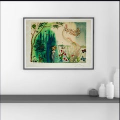 Salvador Dalì 1970er Jahre Surrealist signiert Originalarbeit auf Papier