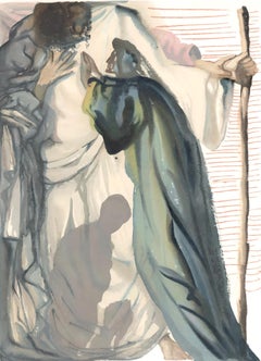  Salvador Dalí, A Spirit Interrogating Dante, Purgatory:Canto 14 (Field 189-200)