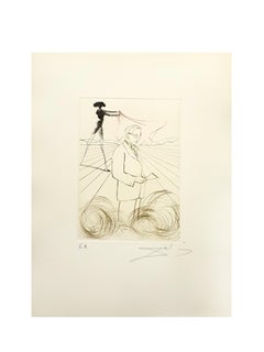 Salvador Dali - Alexander Fleming - Original Handsigned Engraving