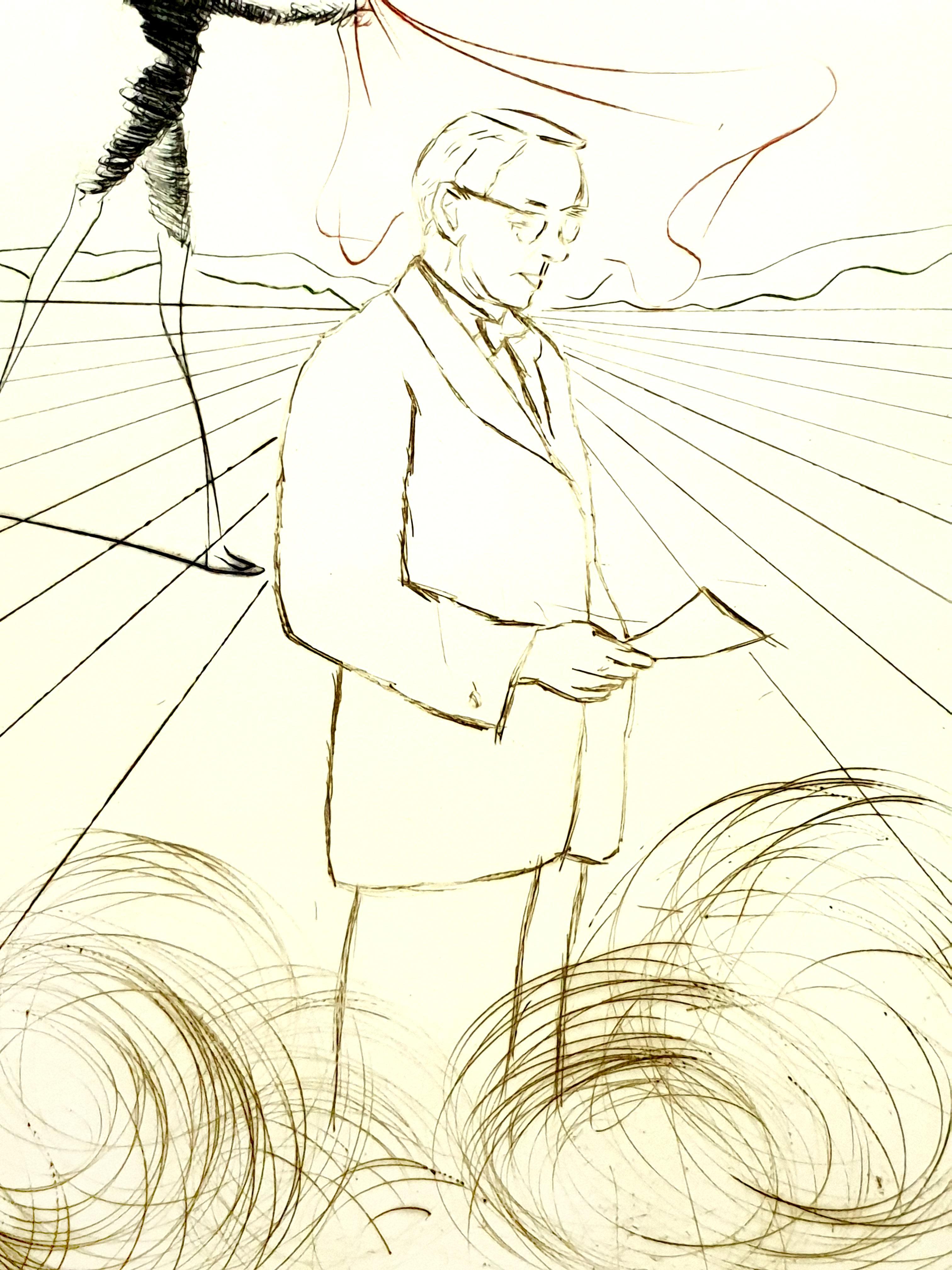 Salvador Dali - Alexander Fleming - Original Handsignierter Kupferstich
Abmessungen: 17,5 x 12,5 cm
1970
Mit Bleistift signiert
EA
Jean Schneider, Basel
Referenzen : Feld 70-5