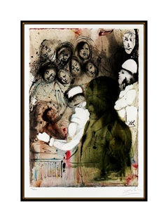 Salvador Dali Aliyah Covenant Original Lithograph Hand Signed Israel Surreal Art