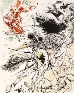 Salvador Dali, Apparition of Dulcinea, from Don Quichotte de la Manche, 1957