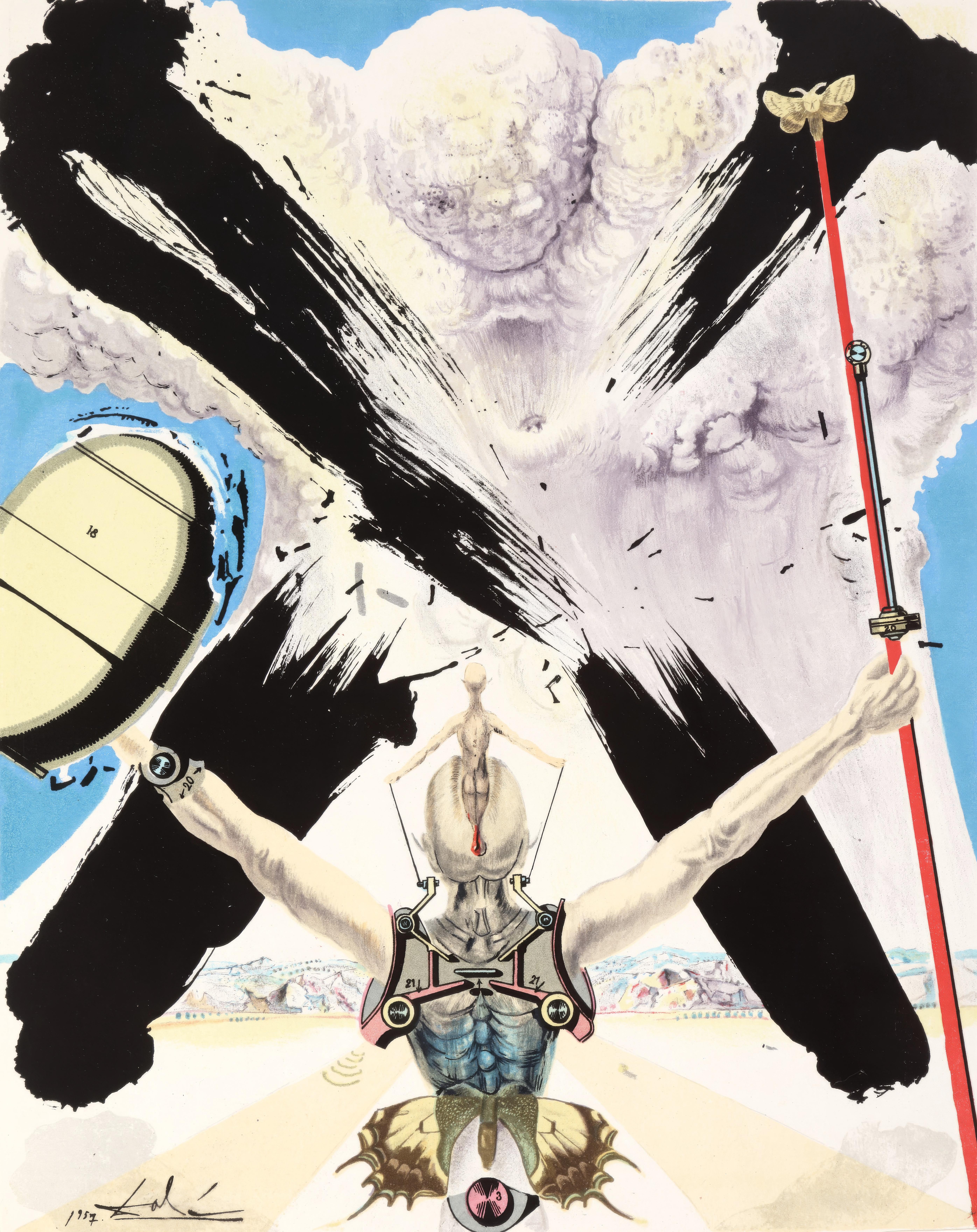 Salvador Dali, Atomic Era, from Don Quichotte de la Manche, 1957