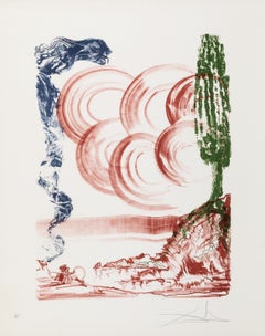 Salvador Dalí Atomo 1973 (Salvador Dalí imprime Salvador Dalí Colibri)