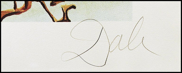 Salvador Dali Authentic Color Lithograph Hand Signed King Of Cups Original Art - Surrealist Print by Salvador Dalí