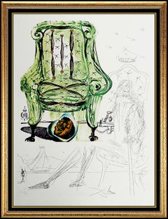 Salvador Dali Authentic Original Hand Signed Artwork Rare Lithograph Drawing SBO