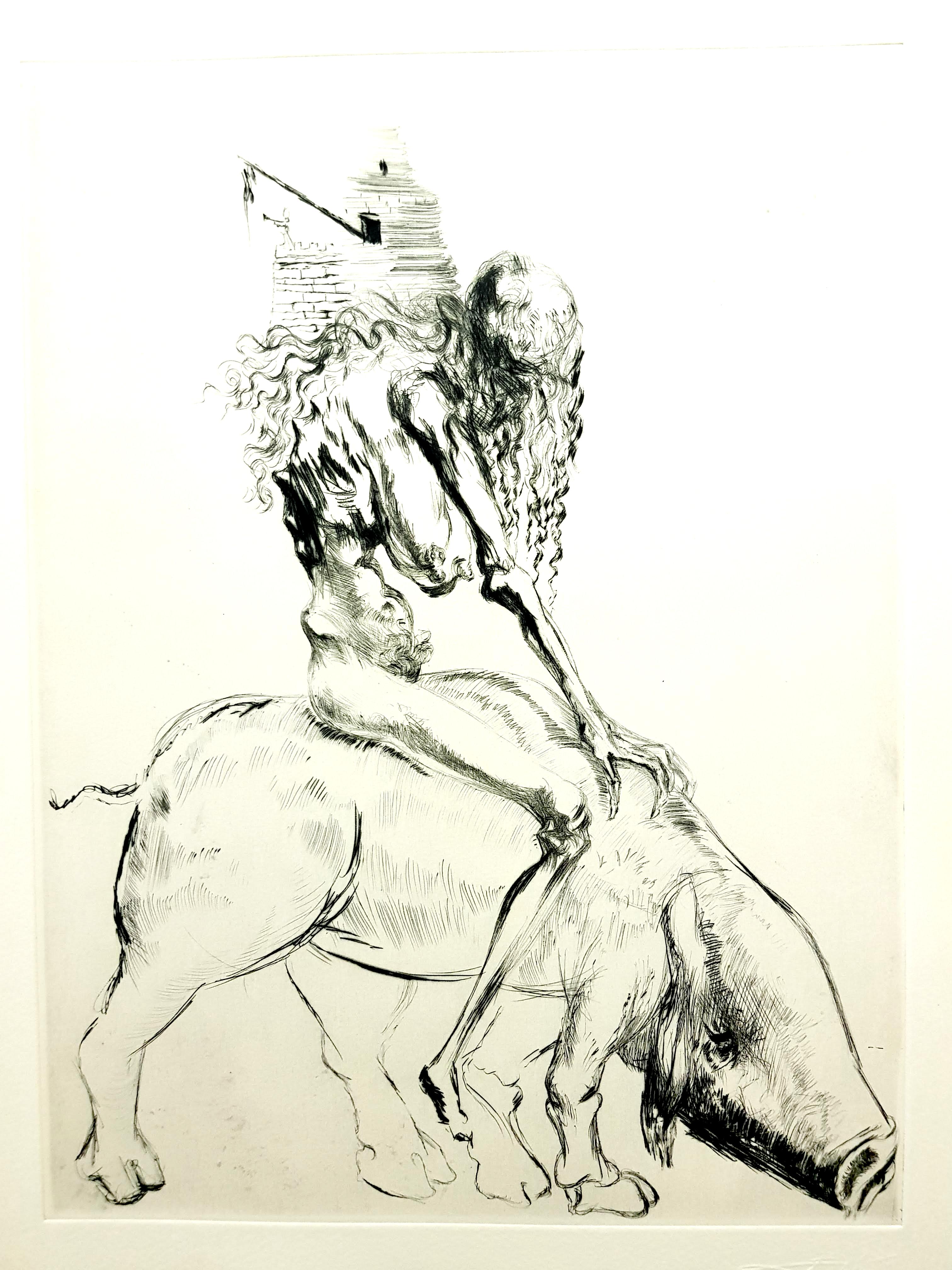 Salvador Dalí - Baubo (Mujer montando una cerda), de Fausto
Firma en relieve (de la edición estándar del libro 731)
Dimensiones: 38,5 x 28,5 cm
1969
Referencias : Campo 69-1 B / Michler y Lopsinger 305
