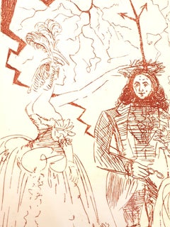 Salvador Dali - Benjamin Franklin - Original Handsigned Etching