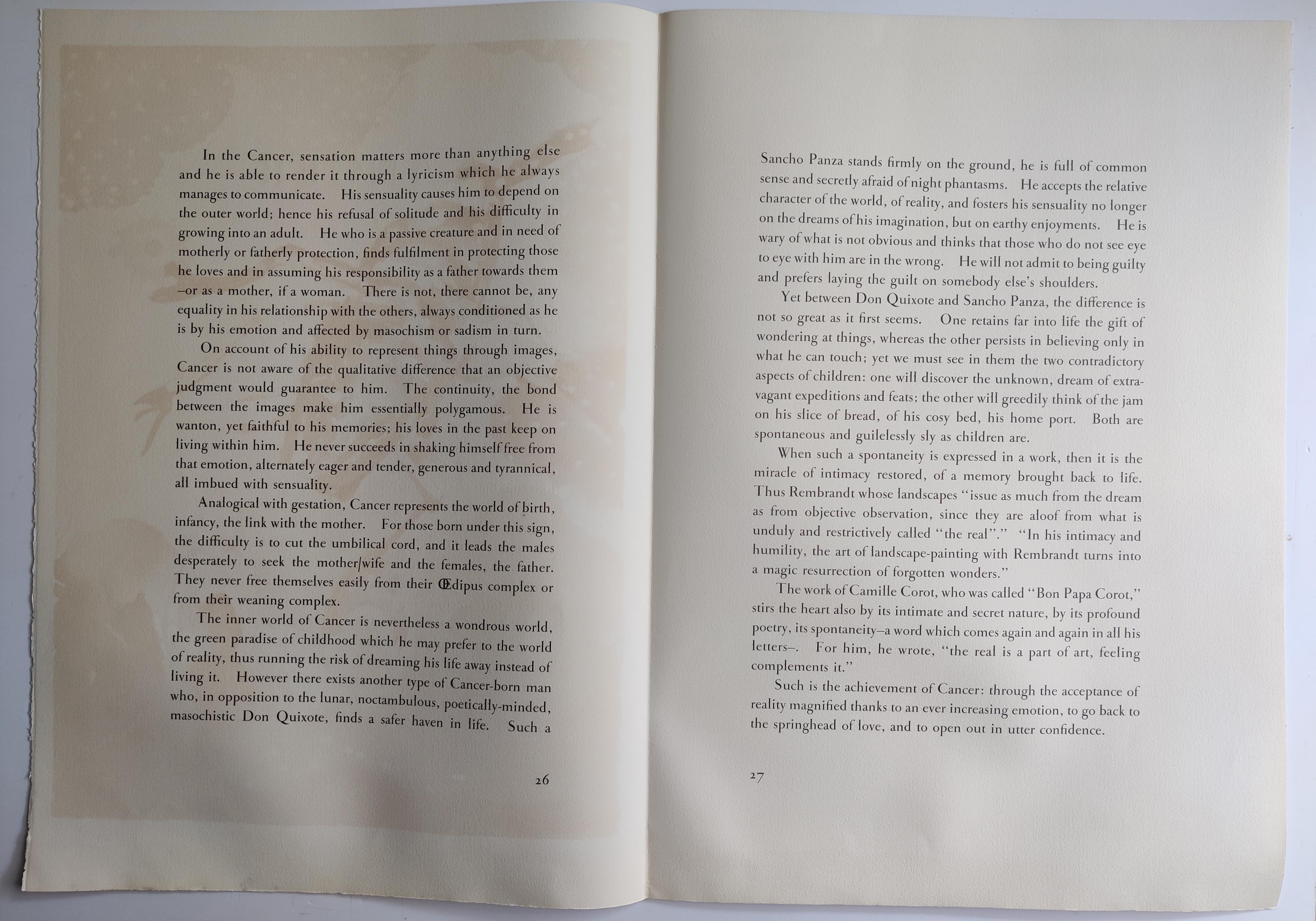 Salvador Dalí -- Cancer from Signes du Zodiac en vente 5