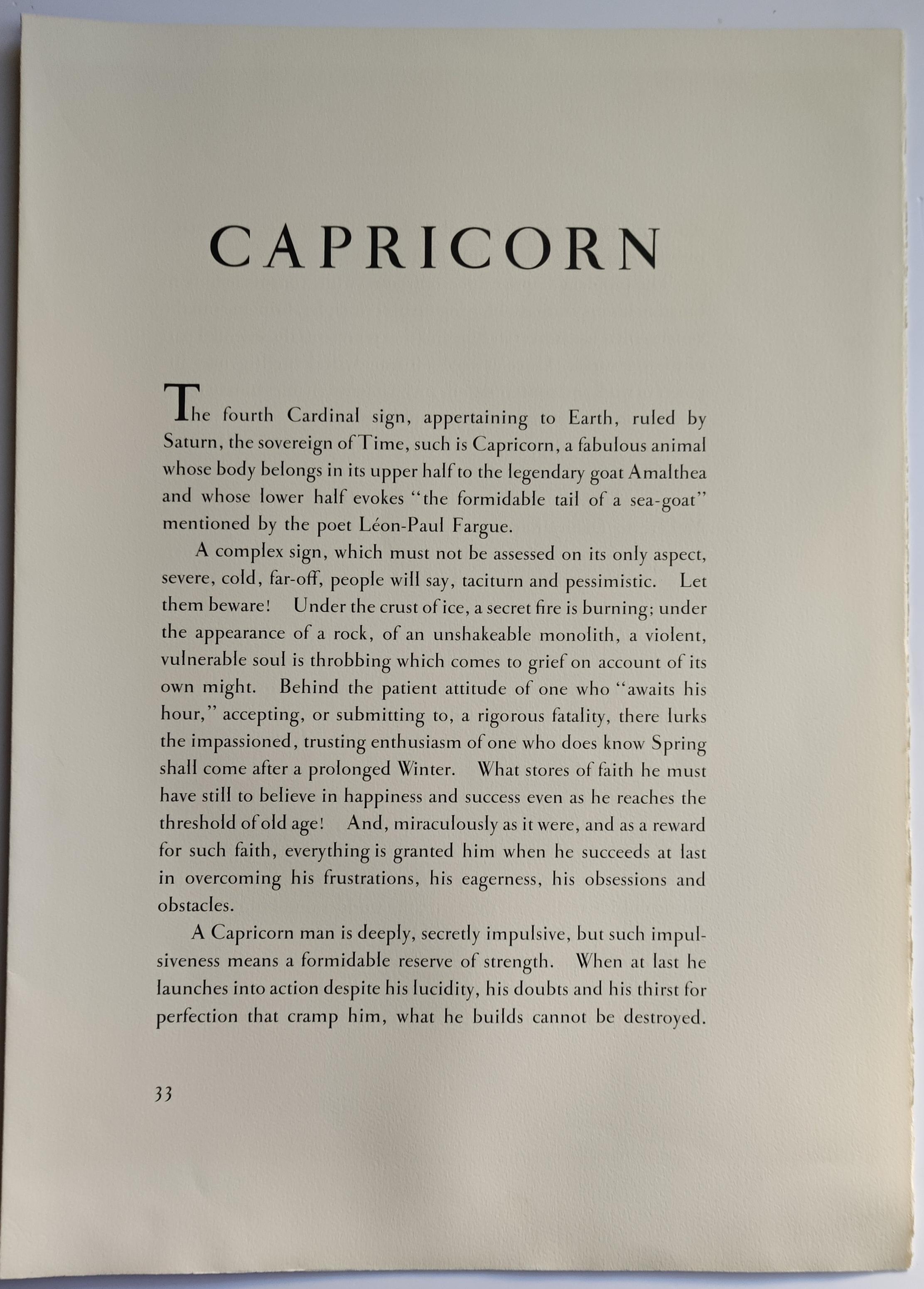 Salvador Dalí­ -- Capricorn from Signs of the Zodiac For Sale 4