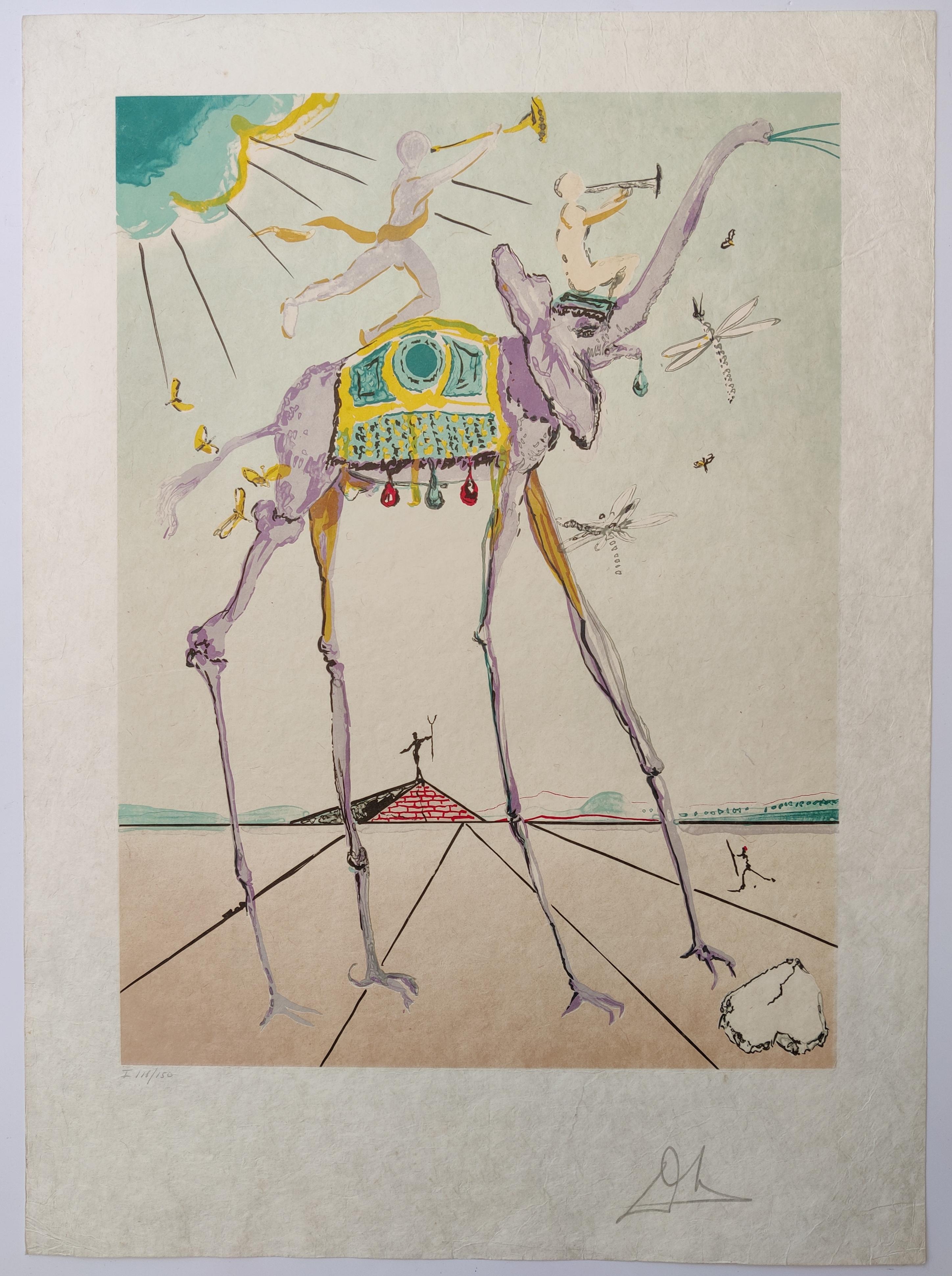 Salvador Dali - Éléphant céleste (Éléphant de l'espace), 1979 - Print de Salvador Dalí