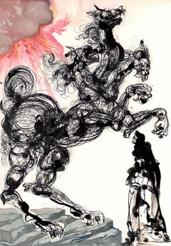  Salvador Dalí, Cerbère, Enfer : Canto 6 (champs 189-200)