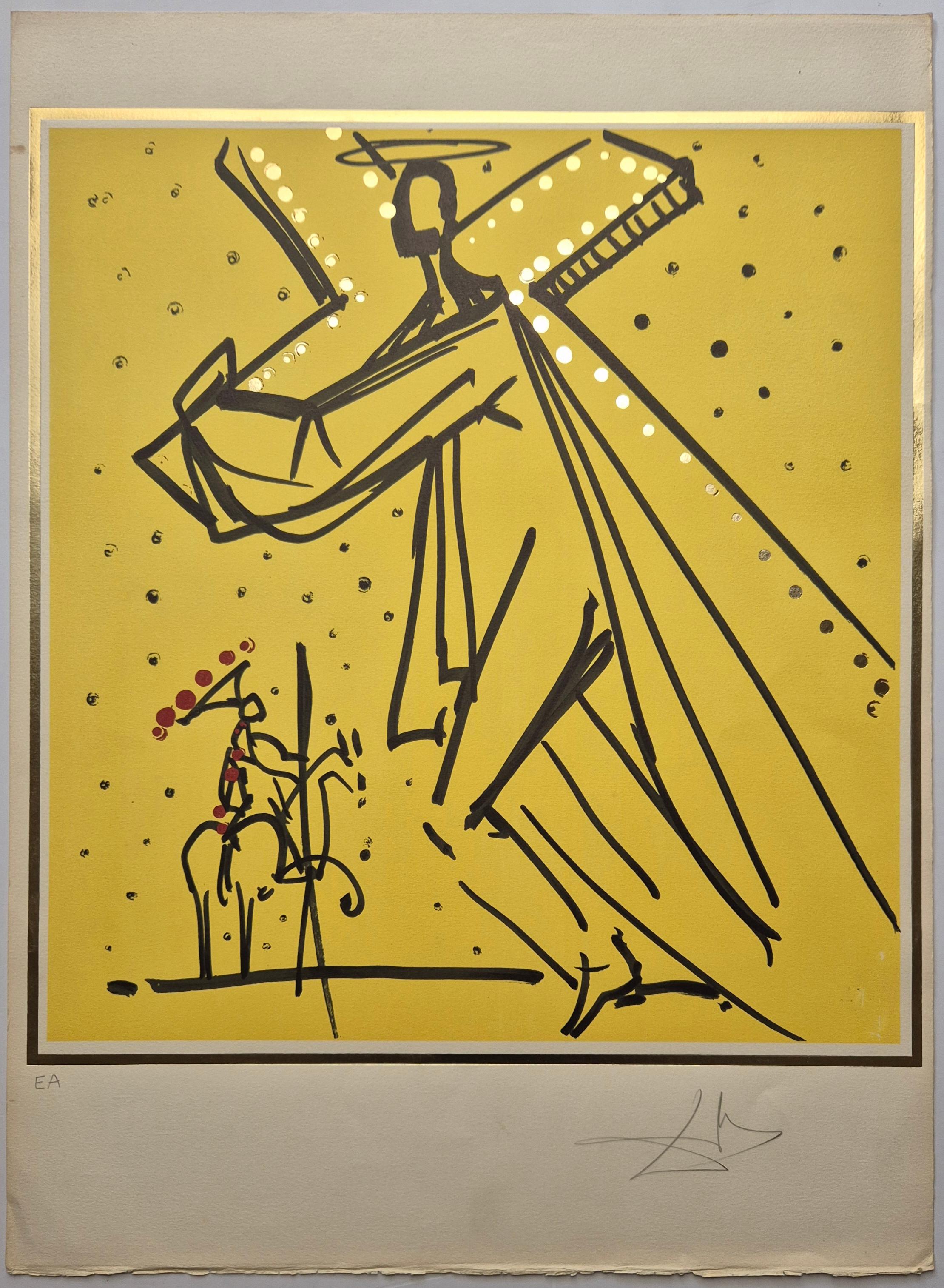 Salvador Dalì
Cristo (Patrizio) da I dodici apostoli, 1977
Litografie a colori con stampa a rilievo su carta Arches
Firmato a mano in basso a destra
Edizione EA in basso a sinistra
Dimensioni del foglio 64,5 x 47,5 cm
Pubblicato da Wajntrob, Moore,