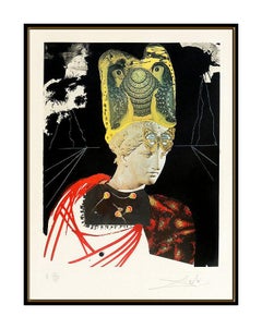 Salvador Dali Color Etching Hand Signed Crazy Minerv Memories Of Surrealism Art