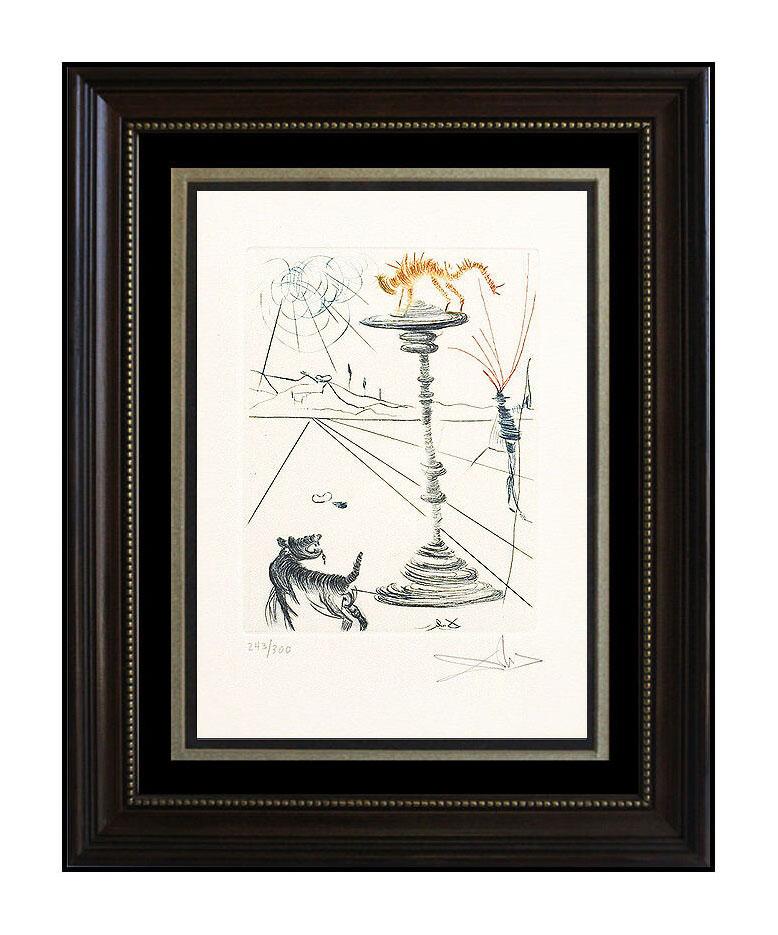 Salvador Dalí Animal Print - Salvador Dali Color Etching Hand Signed Shakespeare Taming Of Shrew Surreal Art