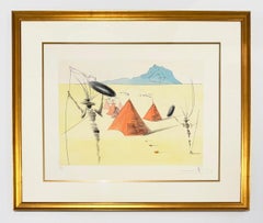 Salvador Dali Color Etching, Signed, 1973, The Twelve Tribes of Israel, Gad