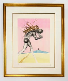 Salvador Dali Color Etching, Signed, 1973, The Twelve Tribes of Israel, Issacar