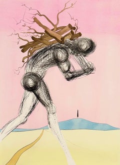 Salvador Dali Color Etching, Signed, 1973, The Twelve Tribes of Israel, Issacar