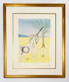 Salvador Dali Color Etching, Signed, 1973, The Twelve Tribes of Israel, Joseph