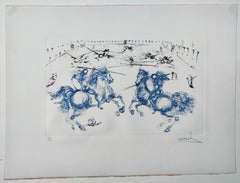 Salvador Dalí  --   Combat de Cavaliers, 1970