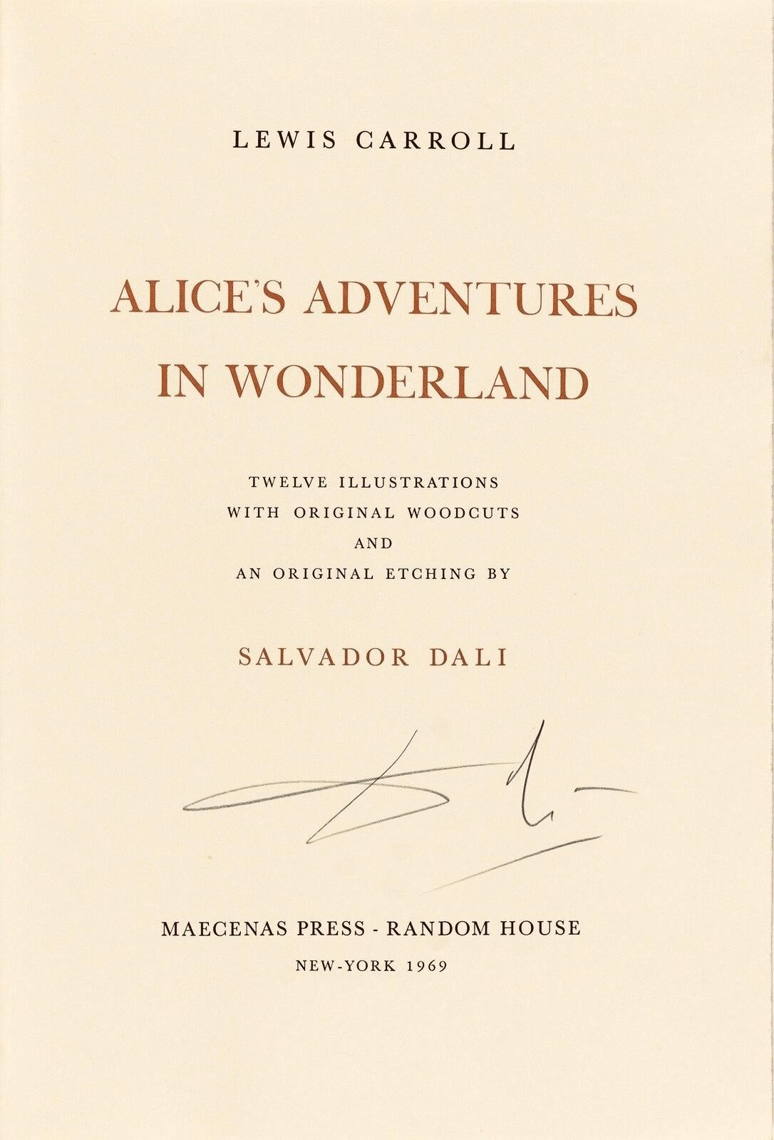 Salvador Dalí, Composition (Field 69-5, A-M), Alice's Adventures in Wonderland 6