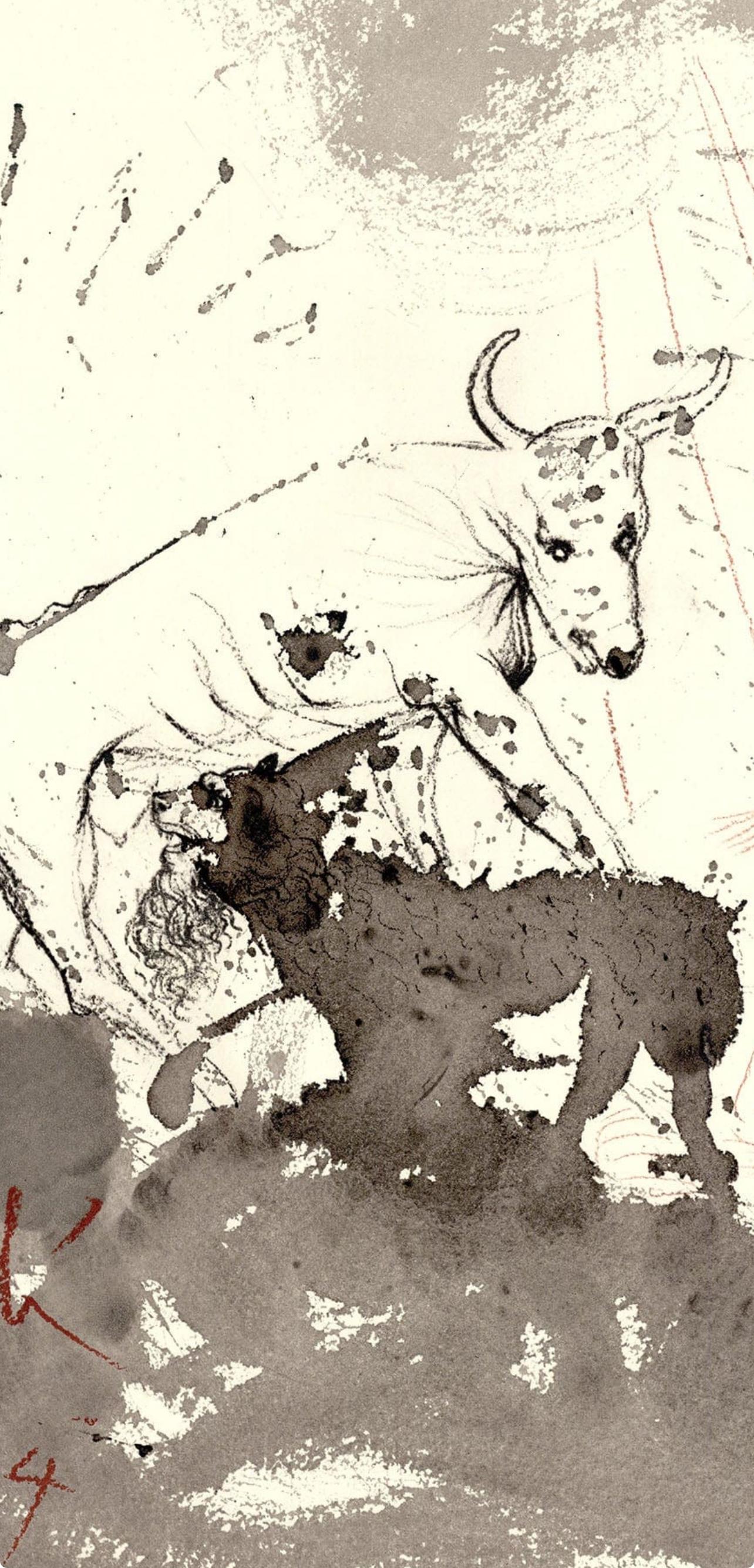 Salvador Dalí, Komposition (Michler/Löpsinger 1600; Feld 69-3), Biblia Sacra im Angebot 1