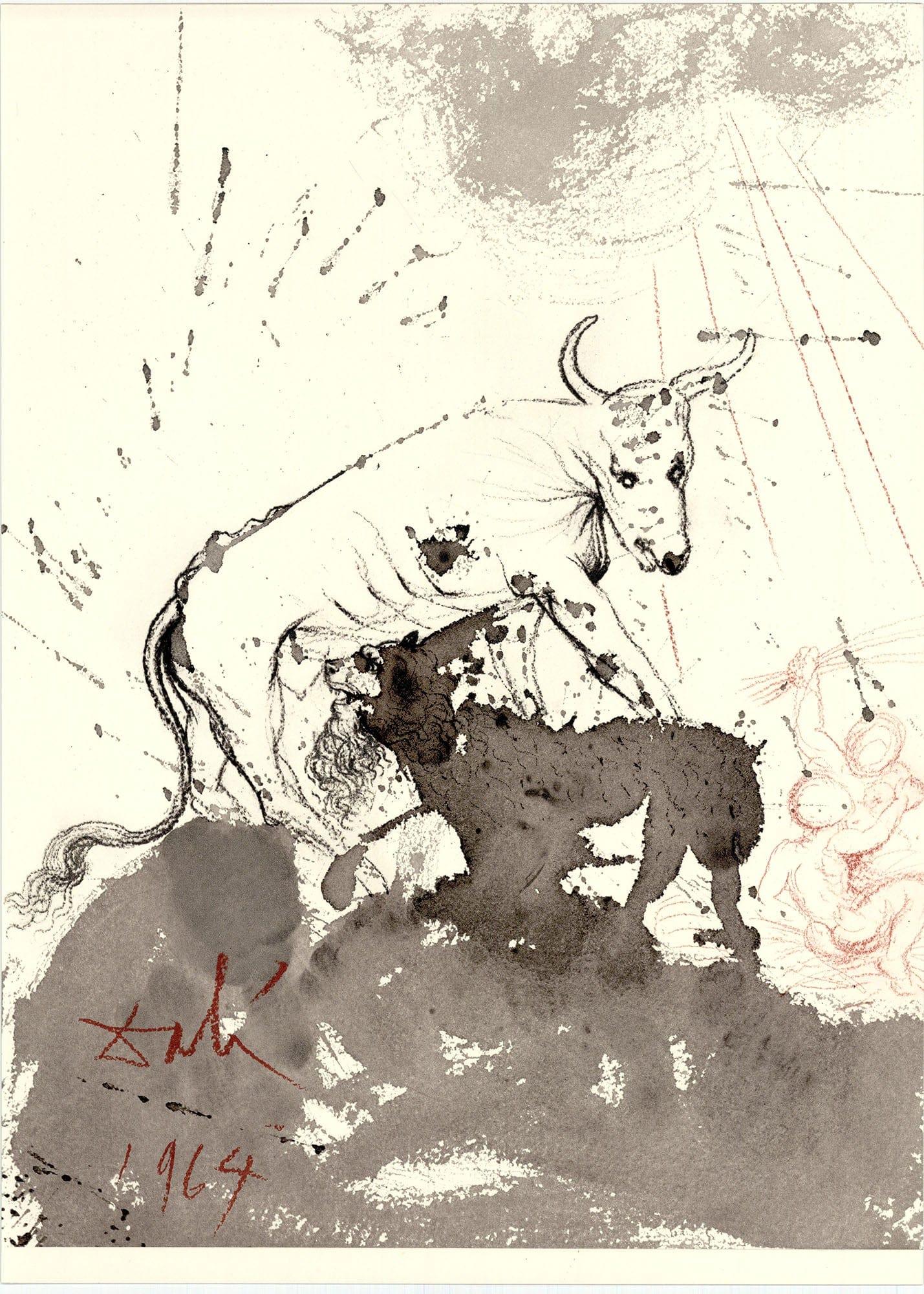 Salvador Dalí, Komposition (Michler/Löpsinger 1600; Feld 69-3), Biblia Sacra im Angebot 6
