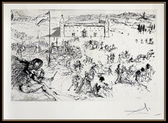 Salvador Dali Coronation of Juan Carlos Hand Signed Etching Modern Surreal Art